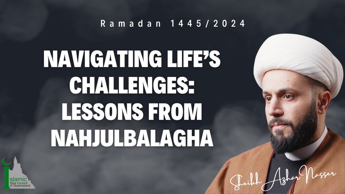 Month of Ramadan series 2024 Navigating Life’s Challenges: Lessons from Nahjulbalagha Lecture 12: Quran, Prayer and Supplication youtu.be/AtdAlRnSCbM?si…