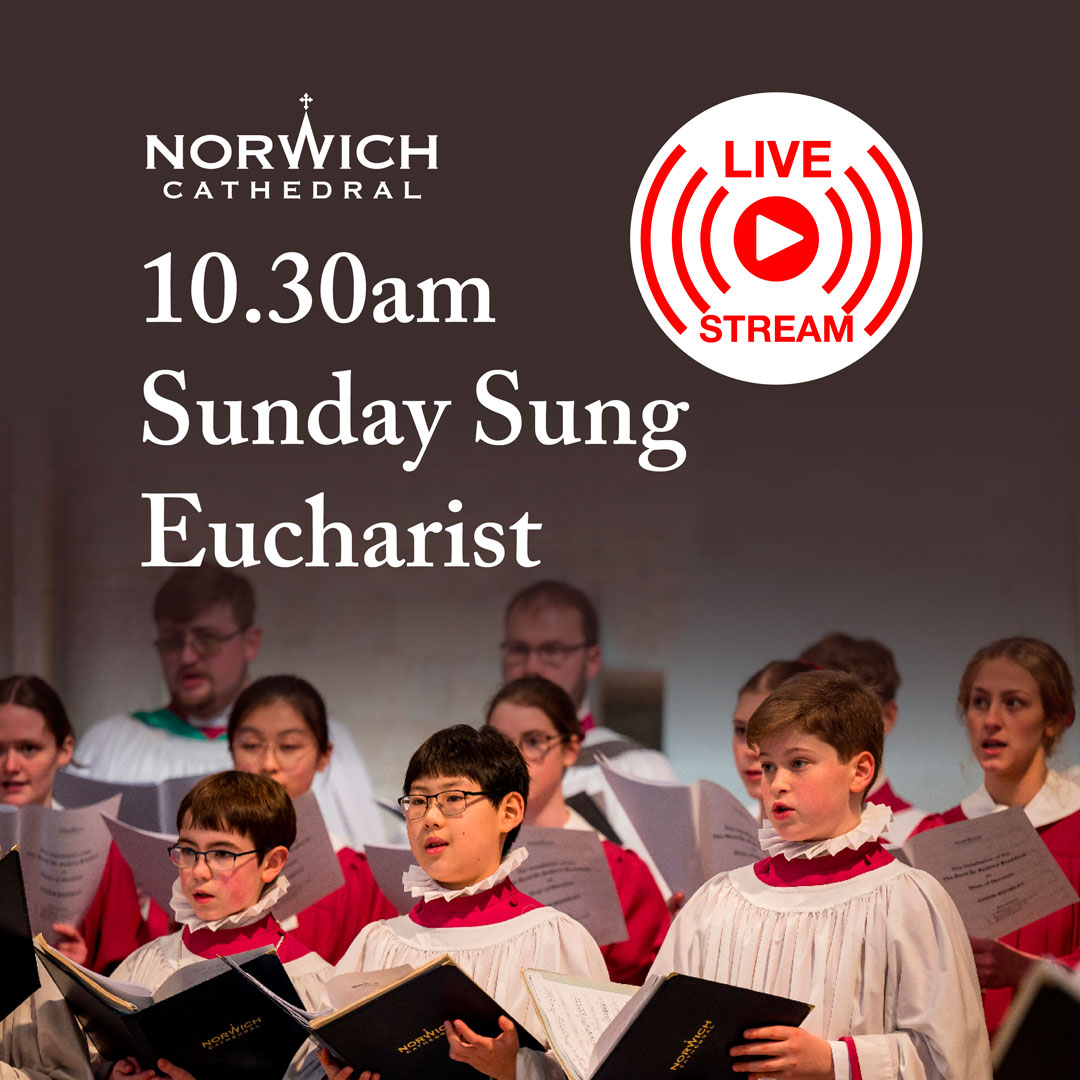 🎶 🙏 Live from Norwich Cathedral, Sunday 7th 🙏 🎶 We will be #live at 10.30am for our Sung Eucharist with Holy Baptism sung by Leicester Church Music Consort Watch live or on catch up > bit.ly/CathedralLiveS… Remember to subscribe so you don't miss other services