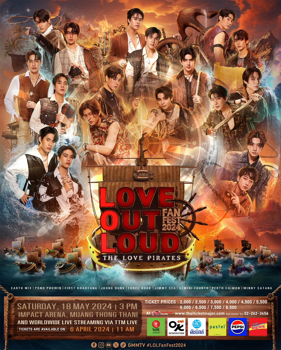 senkuquy's tweet image. SHARING NOBAR LOVE OUT LOUD FANFEST 2024 THE LOVE PIRATES

🗓18 &amp;amp; 19 Mei 2024
⏰15.00 WIB
💰20K/day
💰40K/2day

🎦Via ok*u
✅Live + Gdrive
✅GC
💳All E-Wallet

fanfest lol earth mix pond phuwin first khaotung joong dunk force book jimmy sea gemini fourth perth chimon winny satang