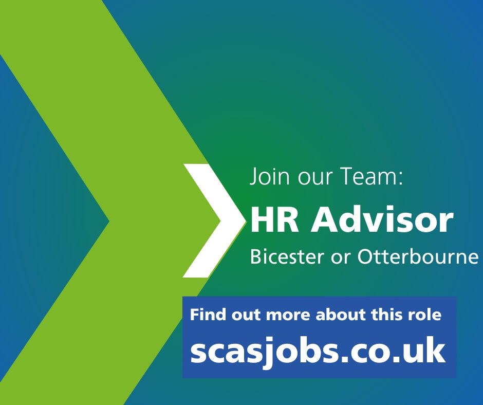 An exciting opportunity has become available for a CIPD qualified HR Advisor to work within the SCAS HR team supporting our Corporate and Operational Functions. To find out more and apply: ow.ly/UTnp50R984a Closing date 22nd April