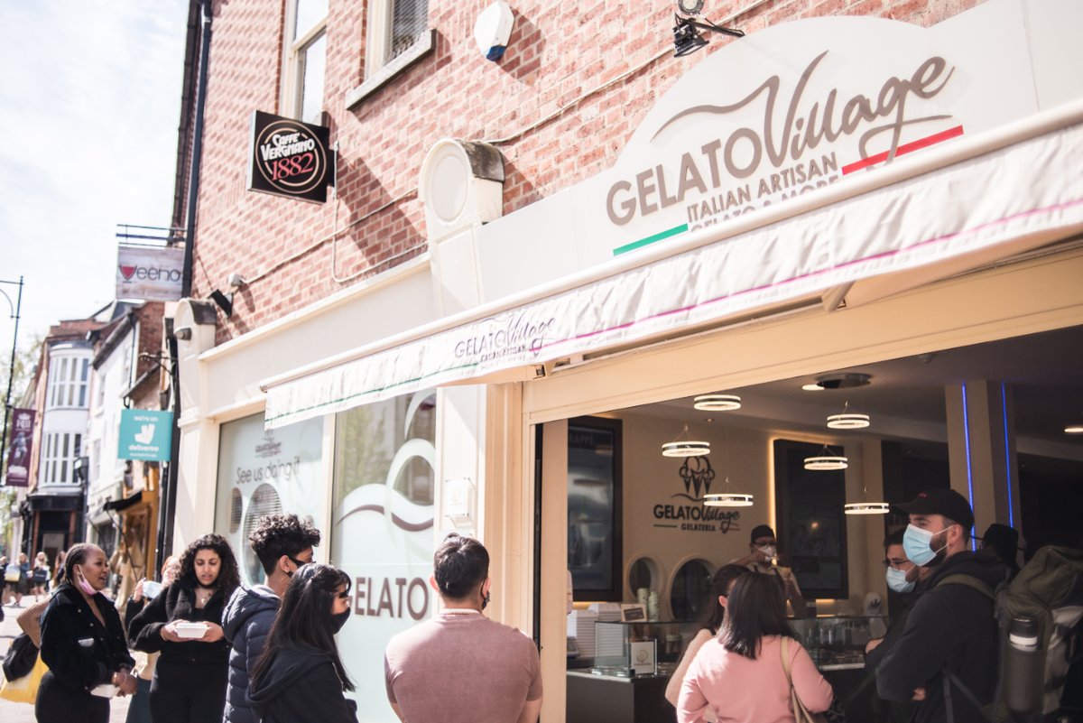 ⏰ Last chance for gelato at St Martin's Square today! ⏰ Our city centre gelateria closes for major refurbishment at 6pm and will be shut until further notice. Happily Queens Road will be open 7 days a week from tomorrow!