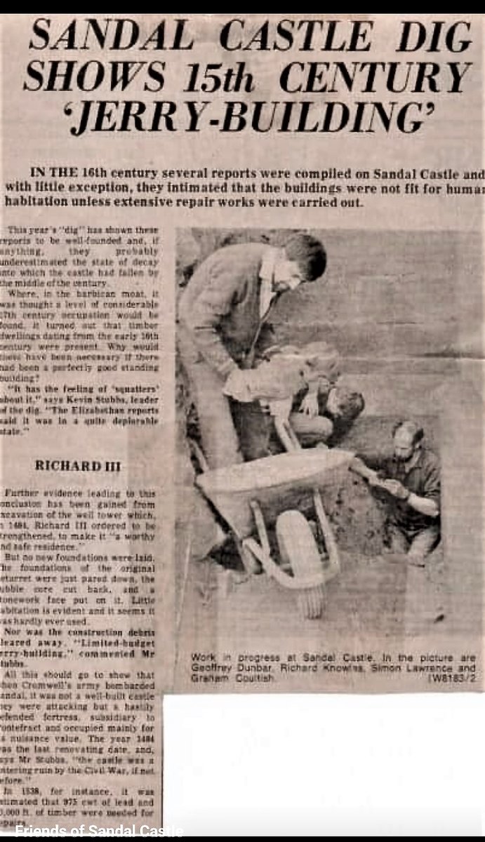 100 Years of Wakefield Historical Society. In the 1960/70s the Society was much involved with Sandal Castle. Young and not so young members participated in the dig. @WakefieldCivicS @WFMuseums @Expwakefield @WakeExpress @WFlibraries @SocAntiquaries @wyorksarchives