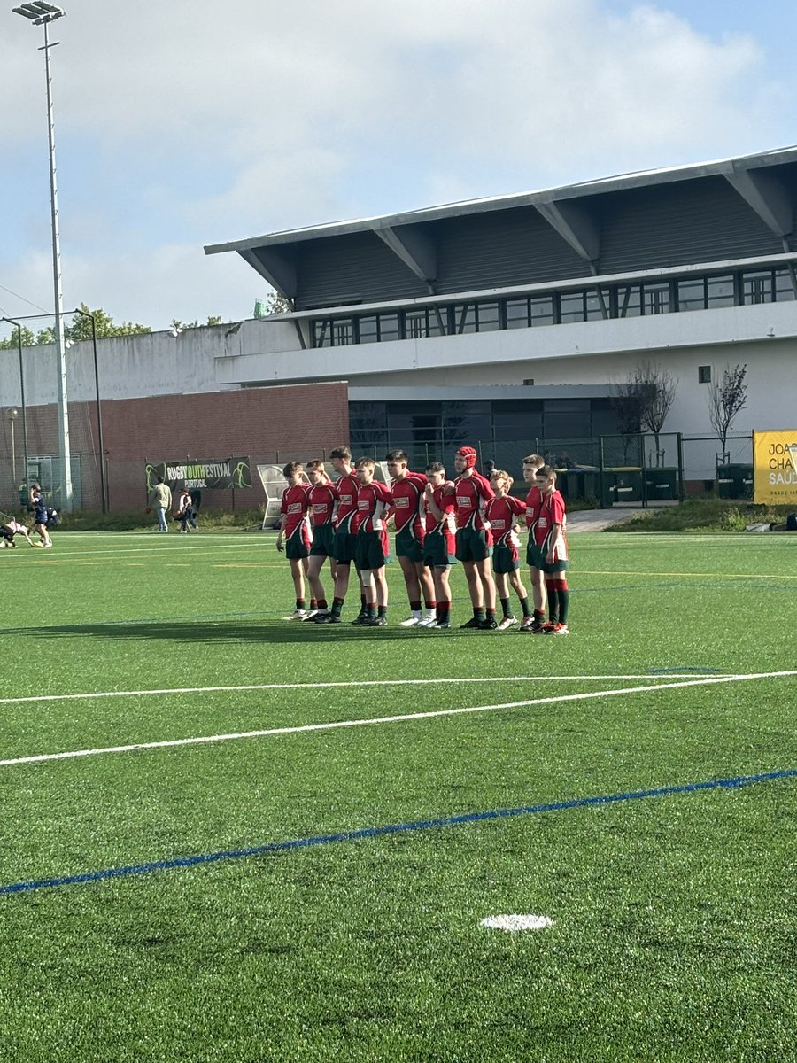 Great start for the U13s, Winning 30-5 against Sao Joao Da Talha. We progress to the Semi Final 🏉