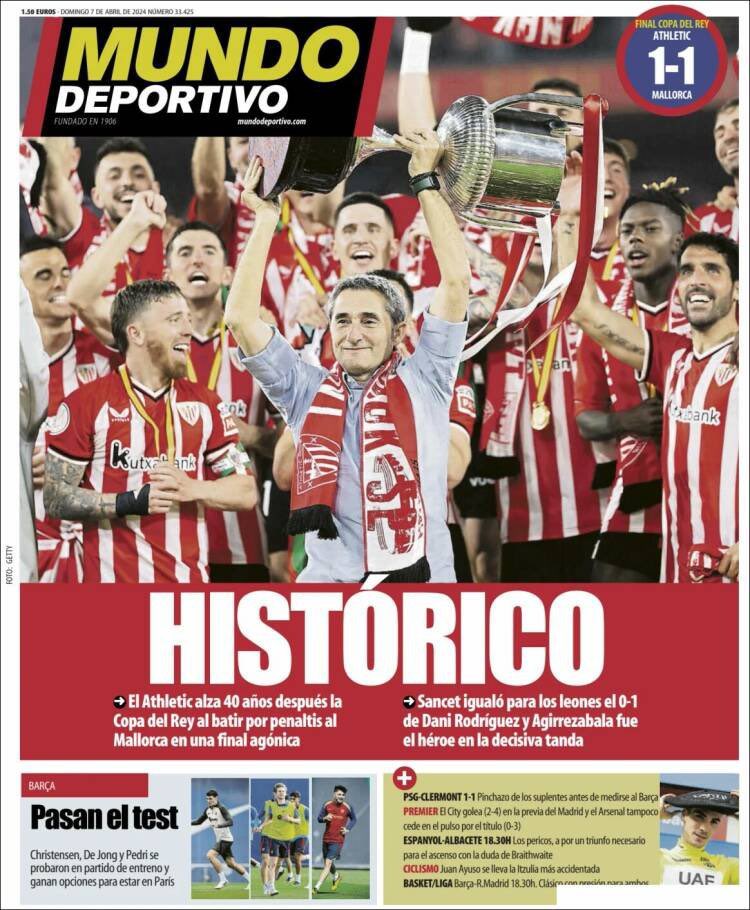 Ilusión máxima, doble portada hoy. 📸 Diario AS y Mundo Deportivo.