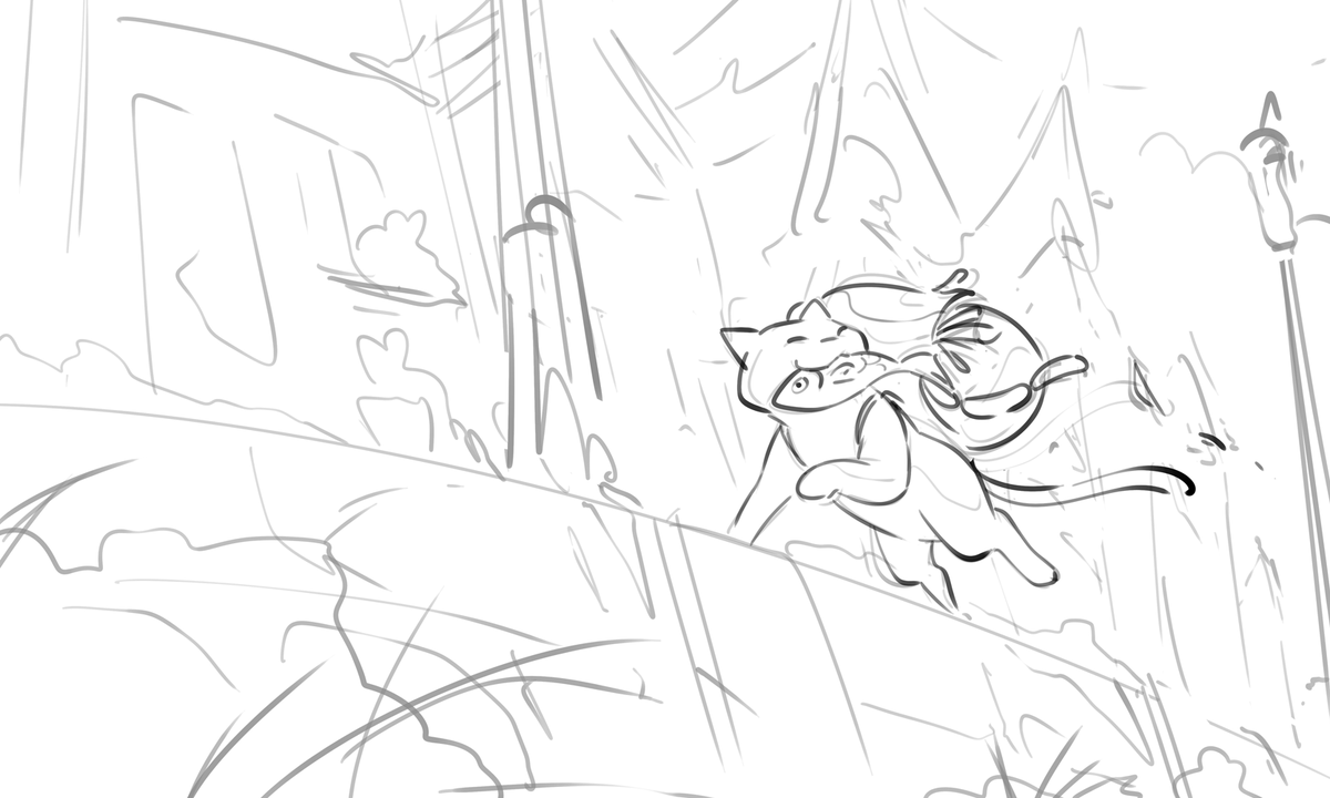 New key art for the game is coming, without the use of robot cats and made entirely with human hands, meow! 😼 

They portrayed me really well, I want to see the final result 😻

#IndieGameDev | #gameart | #WIP | #WanderingCat