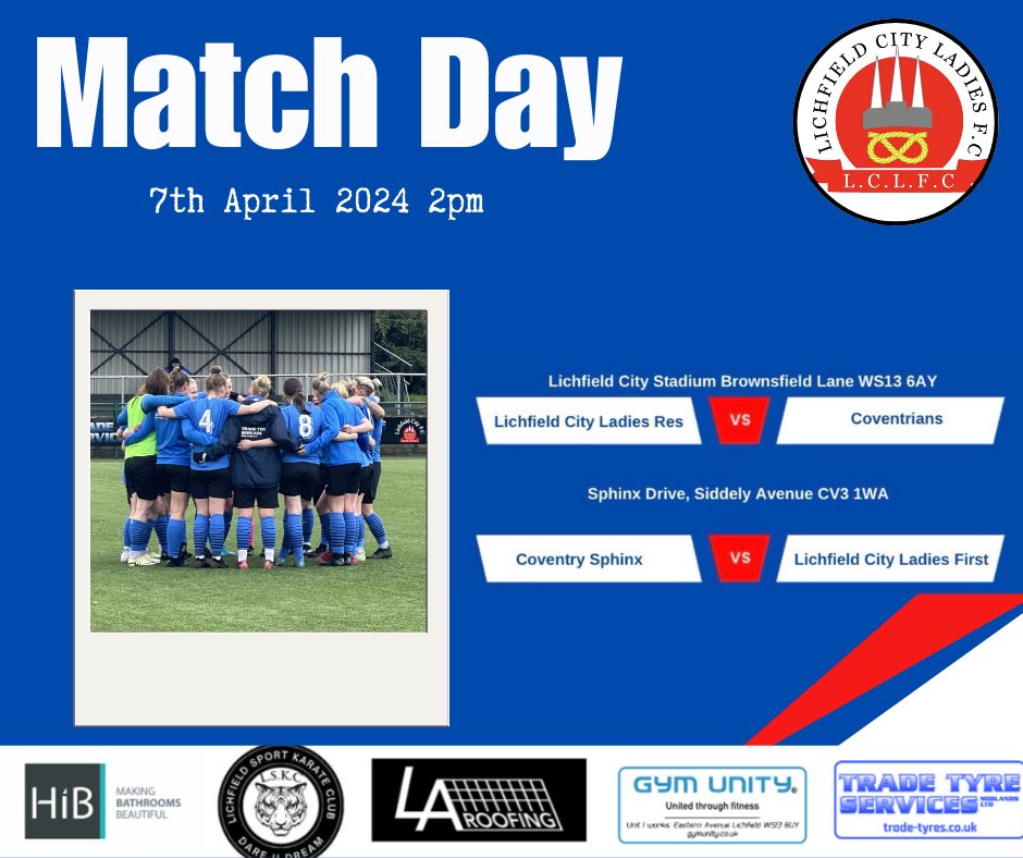 It’s match day. Both first and reserve team are in action