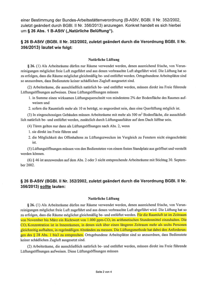 HGrunbichler's tweet photo. Die B-AStV und AStV entsprechen nicht mehr dem arbeitsmedizinischen   Forschungsstand bei der natürlichen Belüftung. @oegb_at, @Arbeiterkammer, @AbsolutlyJuly. Verantwortlich sind @WKogler und @MagratheanTimes. Das gehört geändert ... #Dialogbereitschaft? https://t.co/vSCkzmd9Yp