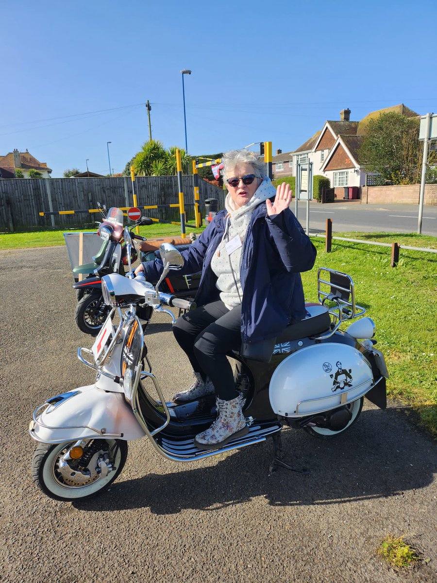 If you are near Hillfield Park this morning, say hello to Ali at the Selsey Scooter Club event