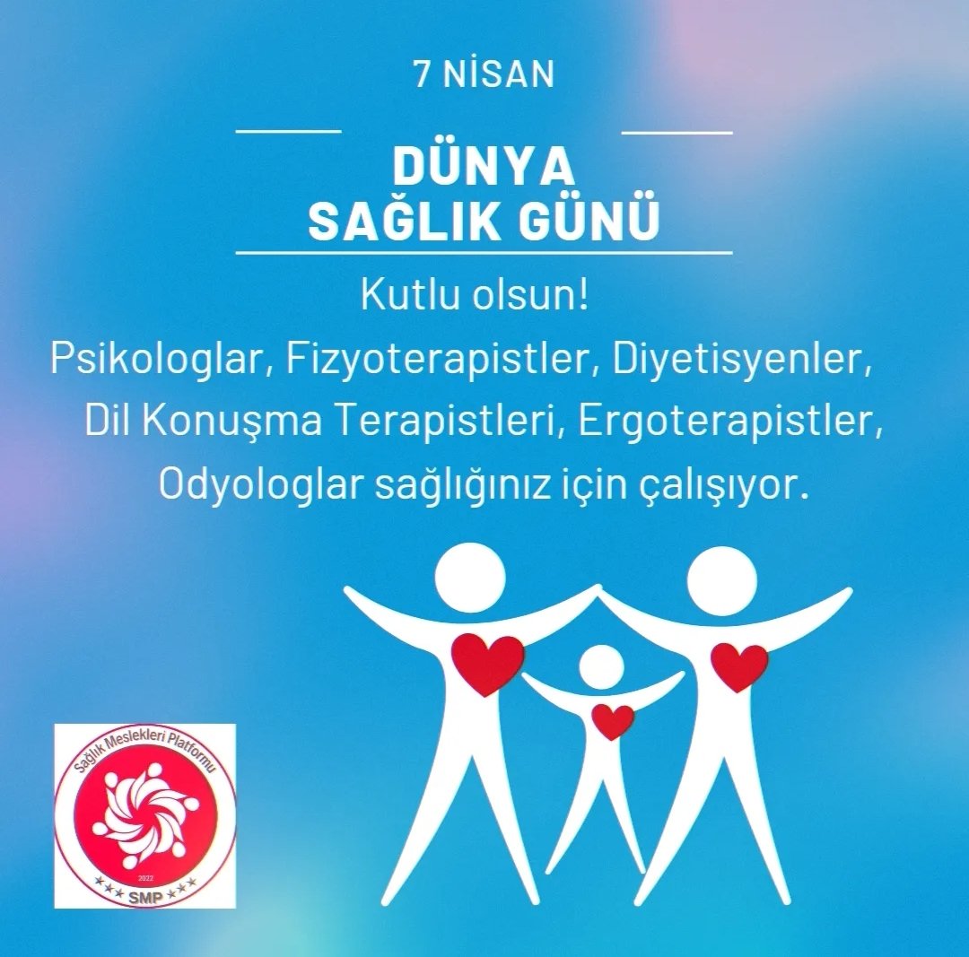 Sağlığınız için çalışıyoruz. #7NisanDünyaSağlıkGünü