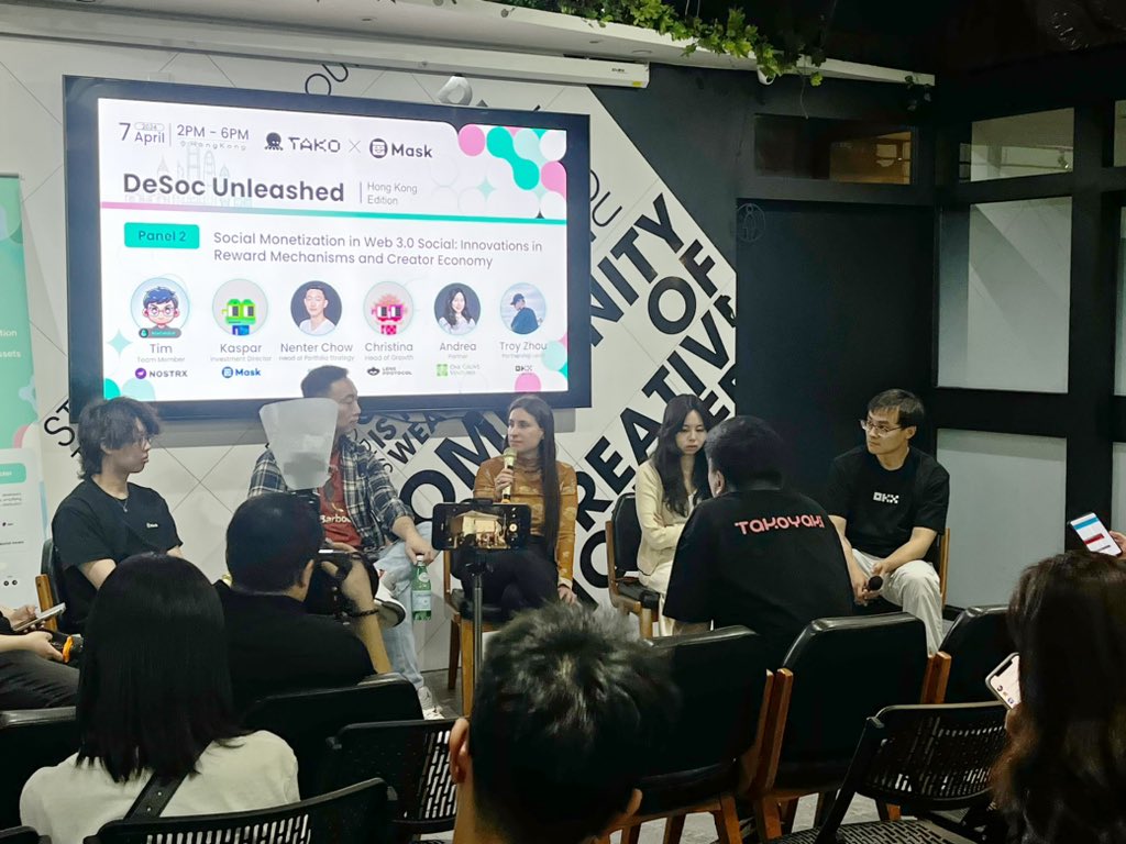 “At the end of the day your content is IP and you should own that.” - @christina from @LensProtocol 💯💯 🇭🇰📍DeSoc Unleashed, Hong Kong Edition, hosted by @TakoProtocol @realMaskNetwork