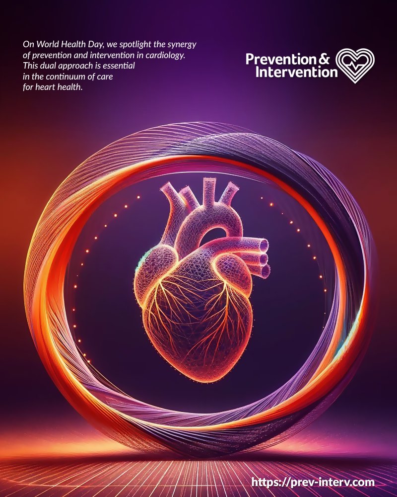 Prevention is intervention, and intervention is prevention! On #WorldHealthDay, we spotlight the synergy of prevention and intervention in cardiology. This dual approach is essential in the continuum of care for heart health. prev-interv.com