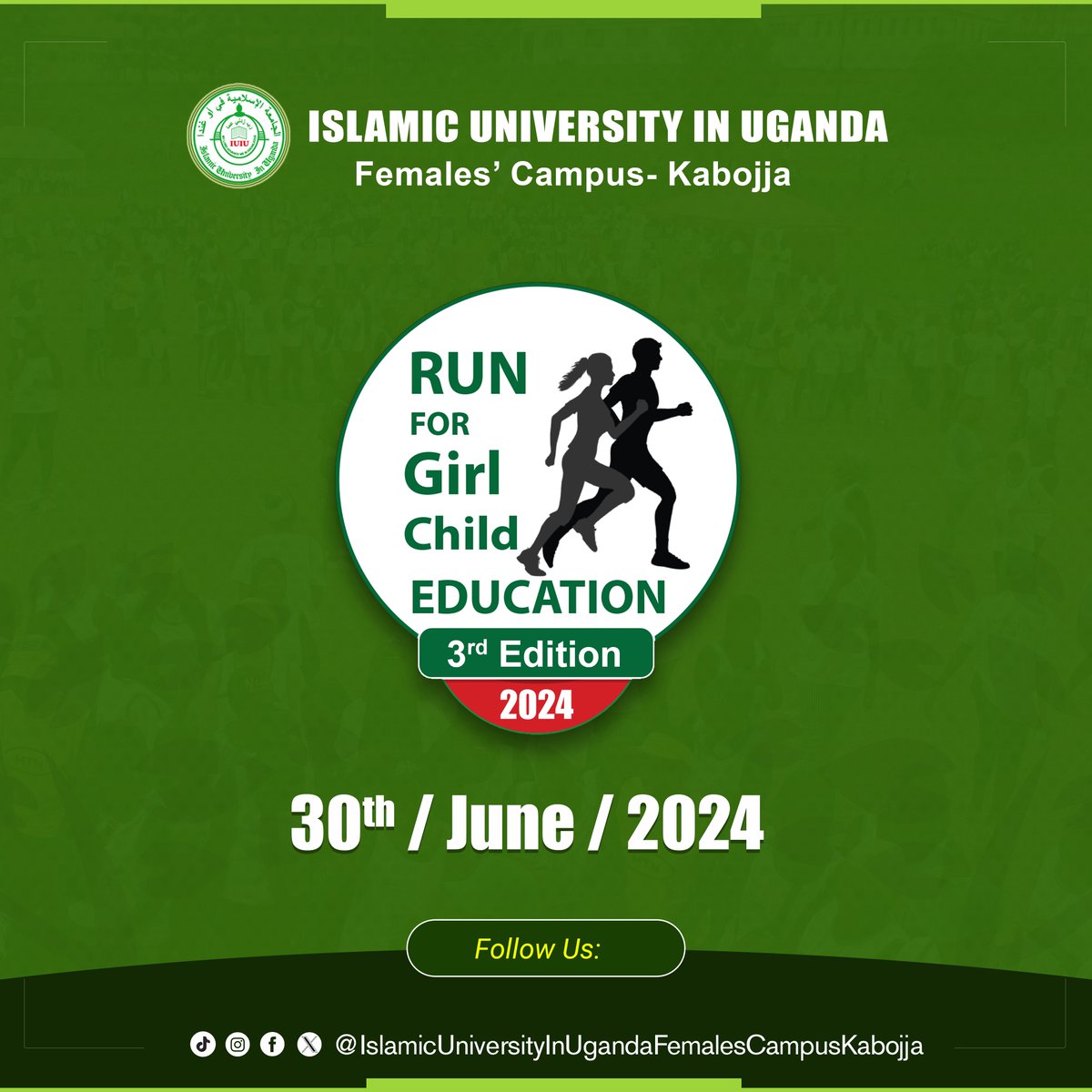 Now that the #KabakaBirthdayRun2024 is over, mark your calendars for June 30th, 2024, and join the Hajjats at @iufckabojja for this year’s Miles for Smiles: Supporting Girls’ Education. #Run4GirlChild