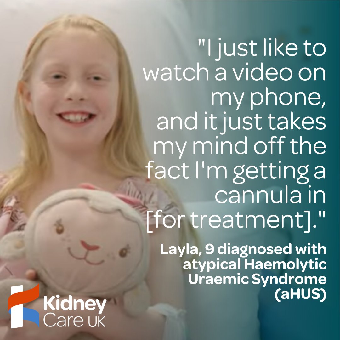 🗒️ Dr Yincent Tse at the Great North Children's Hospital diagnosed Layla with atypical Haemolytic Uraemic Syndrome (aHUS). Layla visits the hospital, along with her cuddly lamb Lambie, to receive treatment for aHUS. Link: youtube.com/watch?v=Qb4AzG…