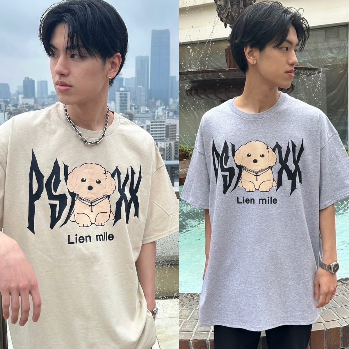 DXGgoriz's tweet photo. ＠yuya_t96  
都築ゆうや× PSYNYXX
コラボtshirtsが
オンラインショップ解禁‼️‼️

オンラインショップ限定GRYカラーも解禁‼️
https://t.co/av4M81h8ue

#コラボ 
#JapaneseGP https://t.co/r0rDMwrWqv