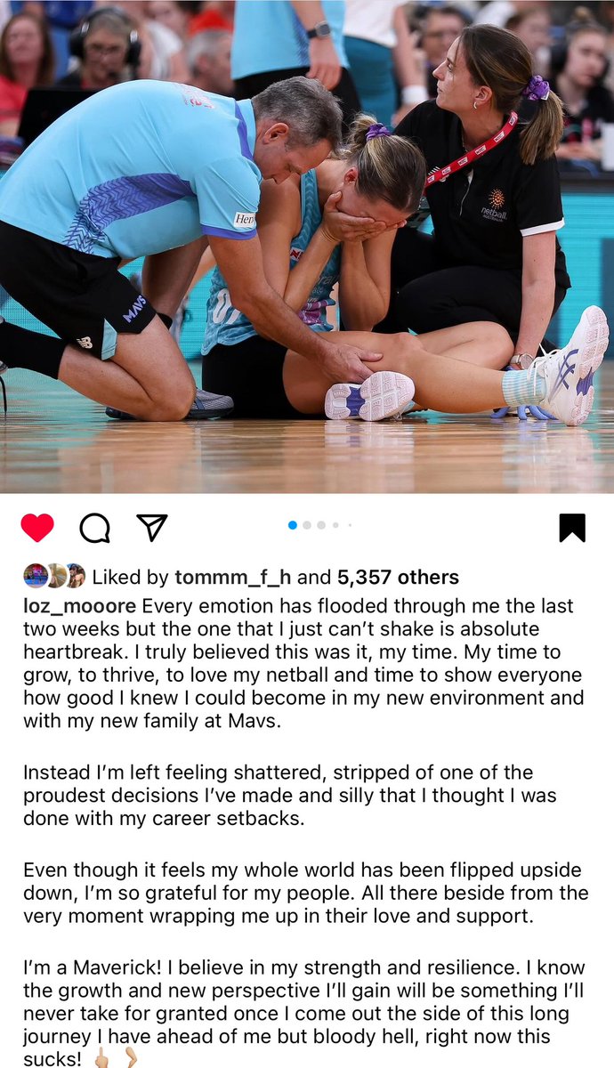 #NetballChaos Loz Moore post for anyone who hasn’t seen what she wrote