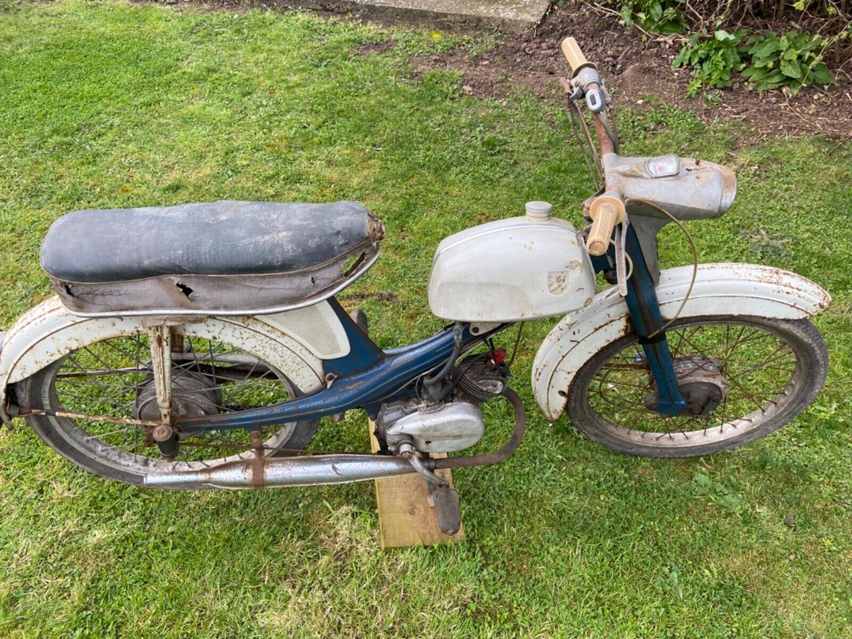 BarnFindsUK's tweet photo. Ad: 1963 NSU Quickly 49cc
On eBay here -->> https://t.co/2Hnj7jWddV
#VintageMoped #NSUQuickly #MotorcycleForSale #VintageRide #TwoWheeler #VintageBike https://t.co/pjQbwDIykH