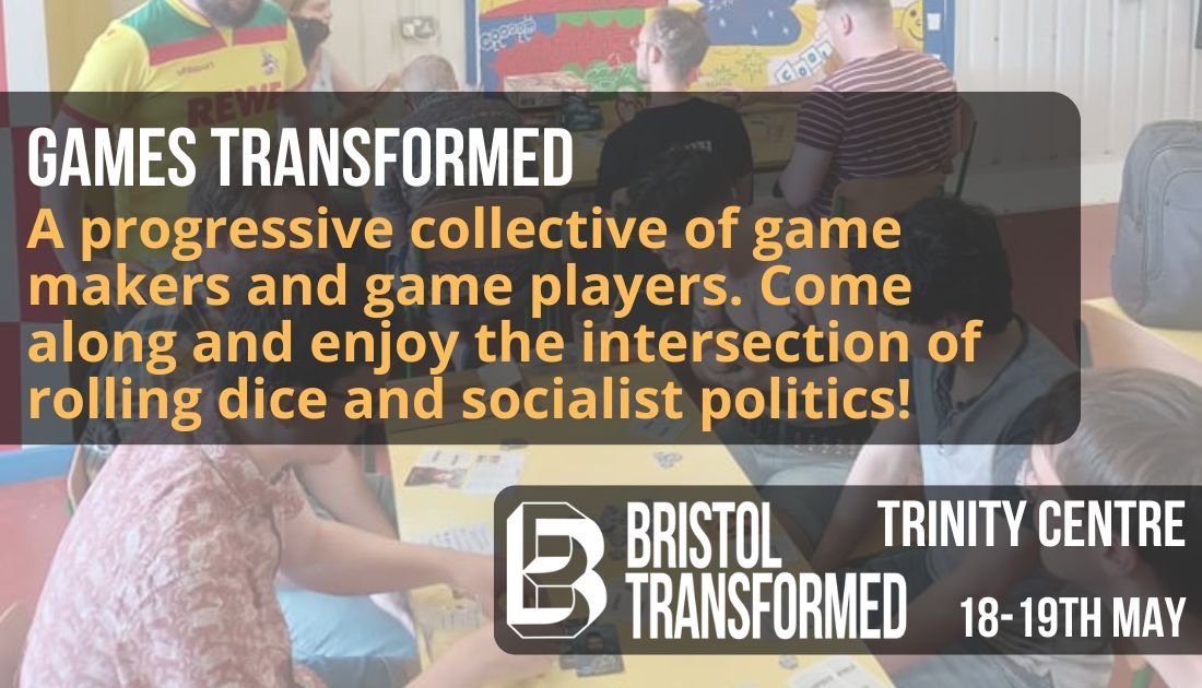 💡 Announcing @GamesTrnsfrmd A progressive collective of game makers & players. They'll be with us all weekend with games to try and discussions to be had, so come enjoy the intersection of rolling dice and socialist politics! 🎟️ Tickets at: hdfst.uk/e104709