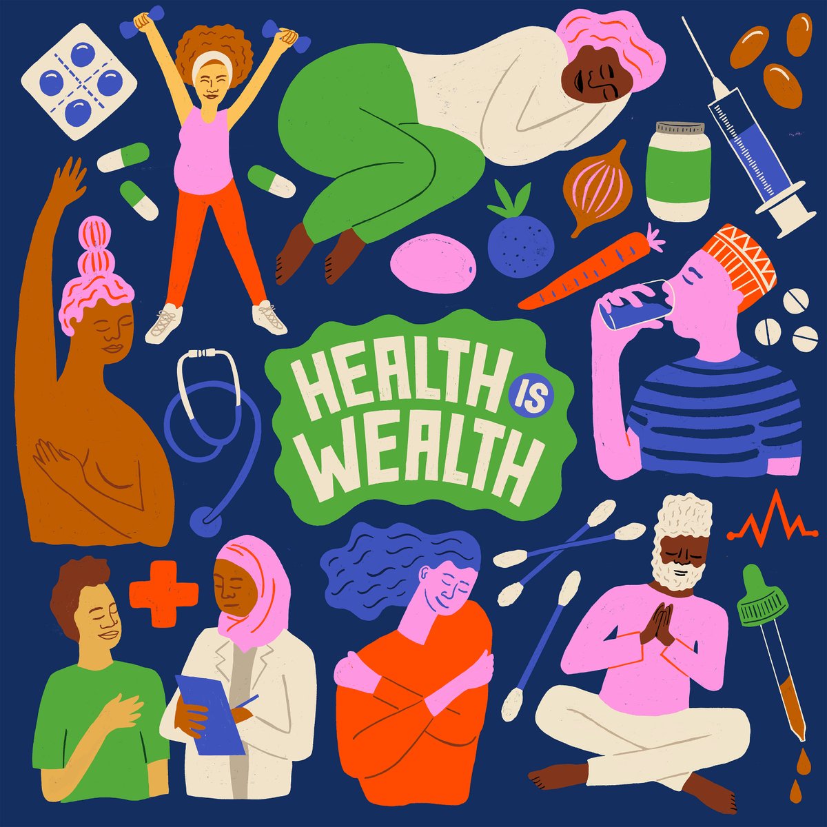 Happy #WorldHealthDay! Health is essential for happiness and fulfillment. Stay active, eat well, manage stress - and get recommended vaccinations. By prioritising our well-being, we can unlock our full potential. #Goal3 #GlobalGoals