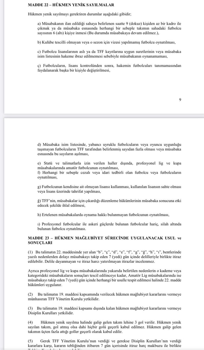 ❌ Bugünkü Süper Kupa müsabakası başlamaz veya yarıda kalırsa kupa seromonisi iptal olur Konu hükmen mağlubiyet sınıfına girer ve bu konuda da karar verecek mercii PFDK’dır