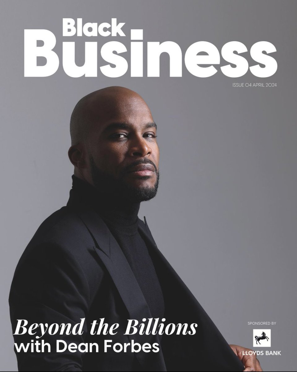 The next edition of the #BlackBusinessMagazine featuring Dean Forbes is out on the 15th April. Such an inspiring story. Sign up to a FREE 6 month subscription now to be the first to read this article! blackbusinessmag.com/register/pay-a…