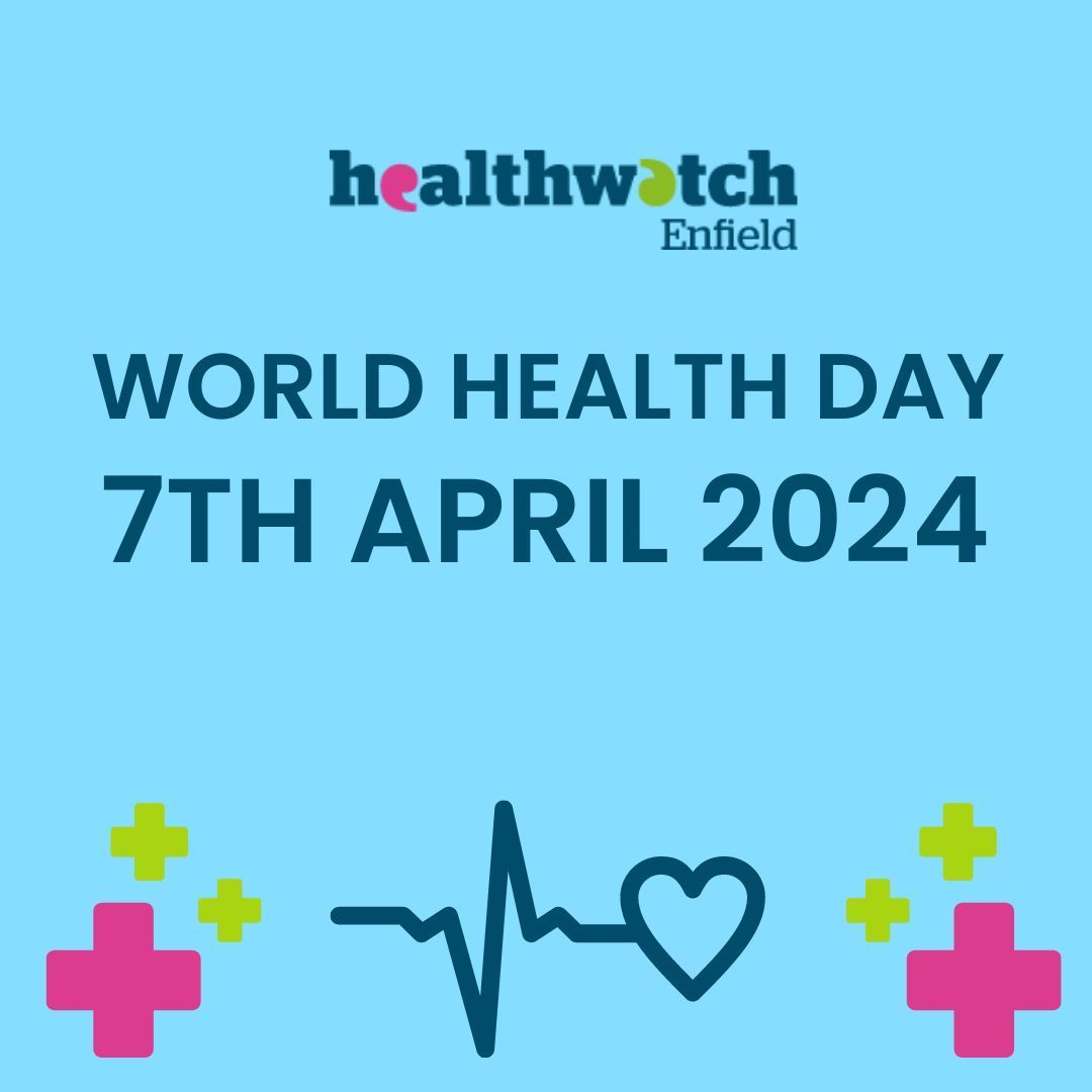 Today is #WorldHealthDay, and the theme is 'My health, my right', to champion the right of everyone, everywhere to have access to health services. We are here to ensure that people get the best quality of care from their health services in Enfield: healthwatchenfield.co.uk