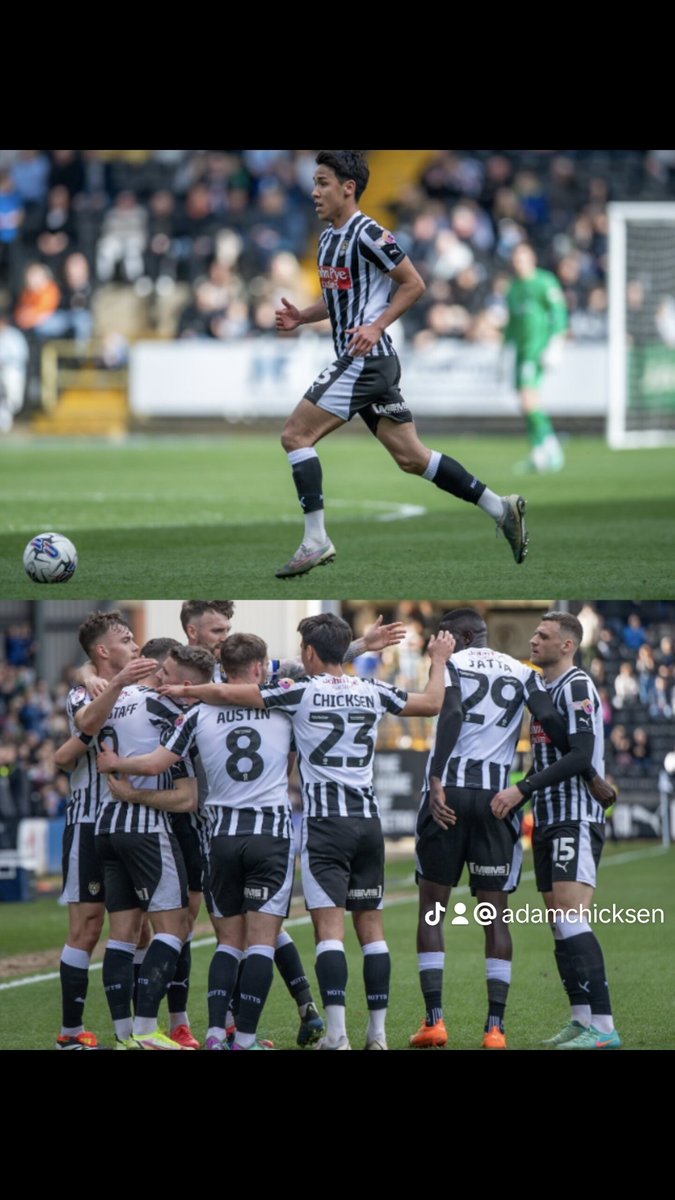 Great team effort all round. Thank you for the support ⚫⚪ #nottscounty #efl