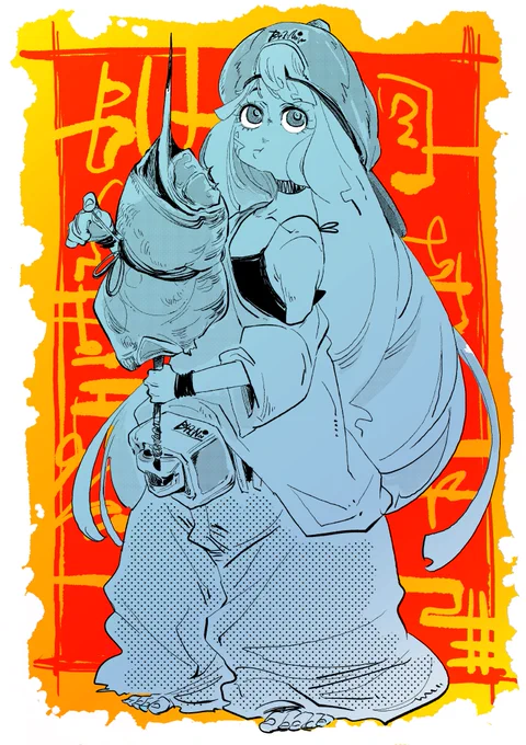 おはラクガキ。用事済ましてまたお絵描きじゃ 