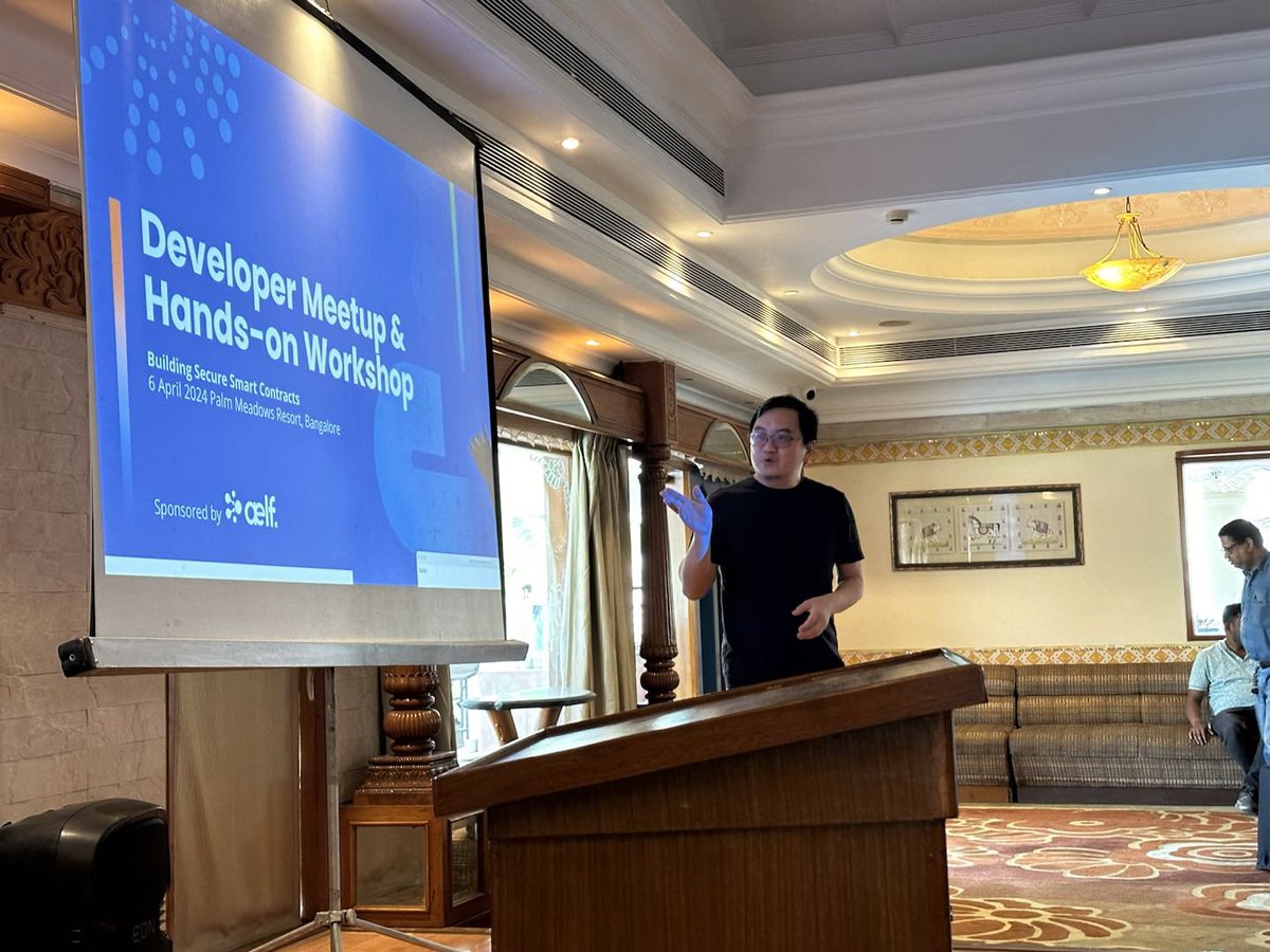 aelfblockchain's tweet image. aelf just wrapped up our Developer Meetup &amp;amp; Hands-On Workshop at Bangalore, where we spent a full day sharing and training over 60 participants on the fundamentals of building secure #smartcontracts 💥🚀

We saw a mix of participants with different background, but regardless if…