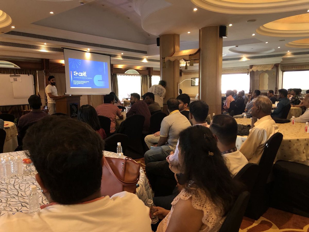 aelfblockchain's tweet image. aelf just wrapped up our Developer Meetup &amp;amp; Hands-On Workshop at Bangalore, where we spent a full day sharing and training over 60 participants on the fundamentals of building secure #smartcontracts 💥🚀

We saw a mix of participants with different background, but regardless if…
