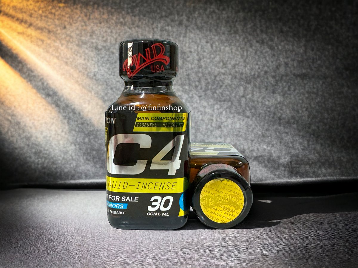 #สั่งซื้อสินค้า 2 ขวด แถมฟรีทันที 1 ขวด

C4 YELLOW 30 Ml. (โฮโลแกรม)

 สุดพิเศษ 850 เท่านั้น

🚛 สินค้าส่งฟรี Kerry Expres
🤑 มีบริการเก็บเงินปลายทาง
🆔 รับชำระผ่านบัตรเครดิต

#สั่งทางไลน์ได้ 24 ชม.

คลิกลิ้ง :  lin.ee/GaGXgjA

#poppers #popper #ป๊อปเปอร์