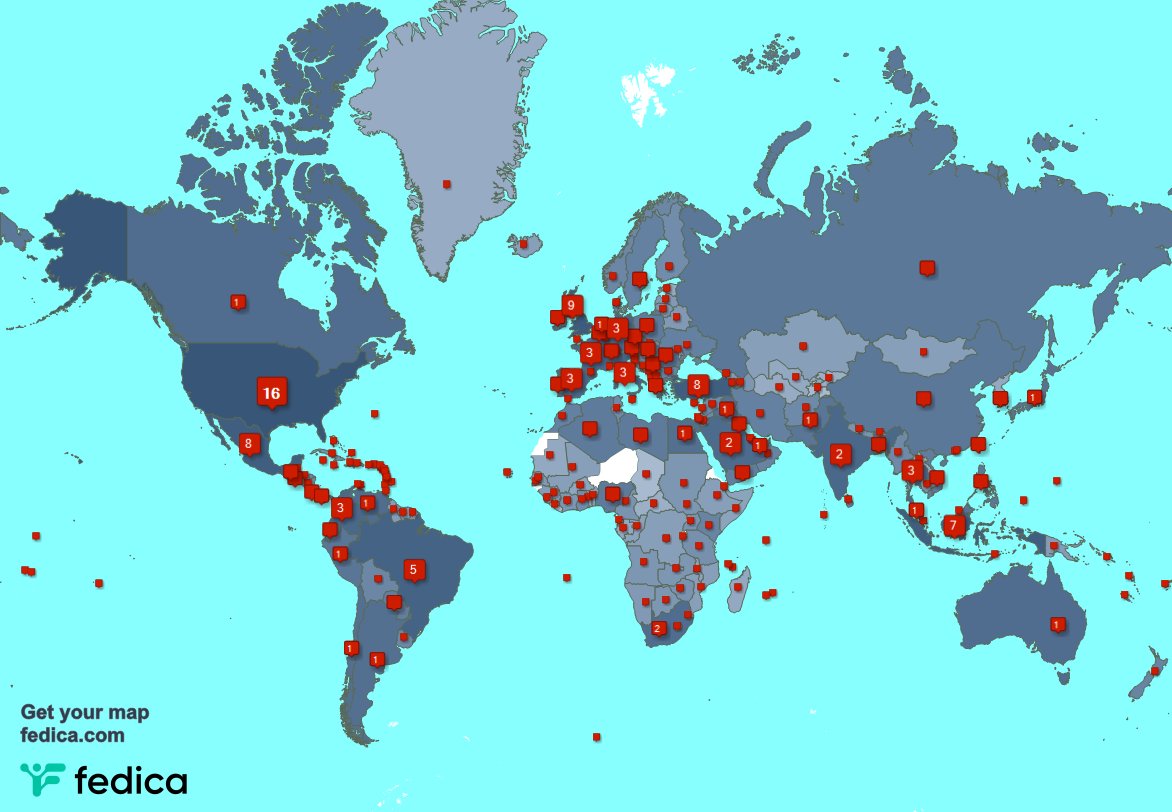 I have 5998 new followers from Mexico 🇲🇽, Colombia 🇨🇴, South Africa 🇿🇦, and more last week. See fedica.com/!maturenl