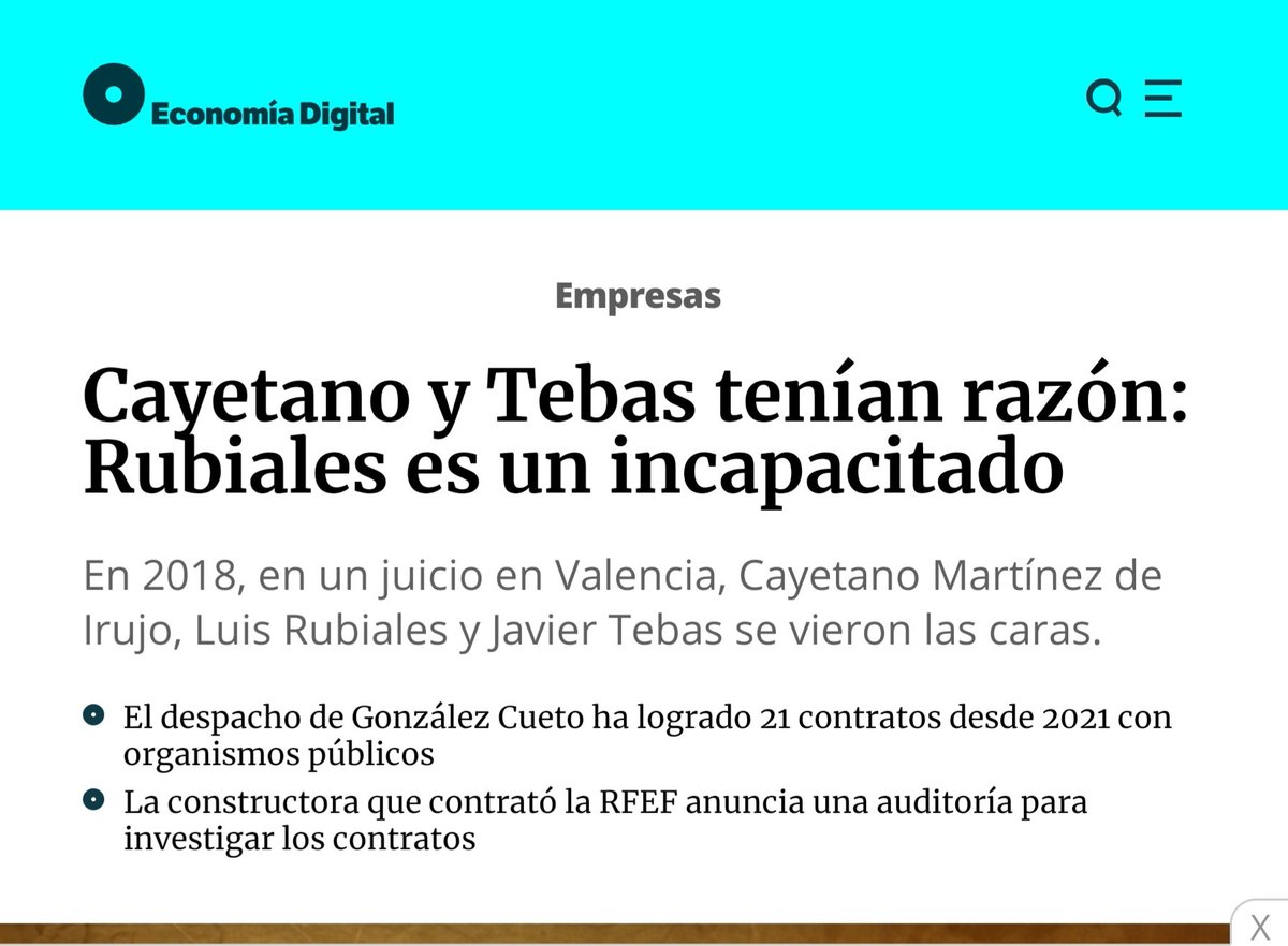 Todo este bochorno podría haberse evitado. Algunos pocos lo veníamos advirtiendo desde antes de que Rubiales fuera elegido presidente de la @rfef, mientras que muchos lo adularon y ensalzaron, autoconvenciéndose para justificar sus acciones. Algunos argumentaron que era un tema…