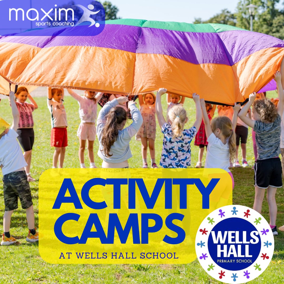 🎨ACTIVITY CAMP - MONDAY 8TH🏀
Places available for our Activity Camp at <a href="/WHPrimary/">WHPrimary</a> tomorrow! 

Children aged 4-11yrs will have the choice to take part in sports, nature &amp; crafts! Book a place online for Monday here👇

maximsportscoaching.co.uk/events/wells-h… 

#sudburysuffolk