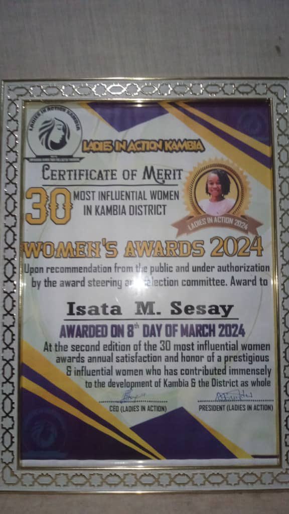 SHE LEADS Sierra Leone (@leone_she) on Twitter photo In this year’s Women’s Month, <a href="/leone_she/">SHE LEADS Sierra Leone</a> #GYW were awarded with the most prestigious award in their districts #Mellicentia and #Isata were both awarded #50_Most_Influential_Women (in Kambia and Western Rural Districts respectively) while other GYW also received other recognition In this year’s Women’s Month, <a href="/leone_she/">SHE LEADS Sierra Leone</a> #GYW were awarded with the most prestigious award in their districts #Mellicentia and #Isata were both awarded #50_Most_Influential_Women (in Kambia and Western Rural Districts respectively) while other GYW also received other recognition