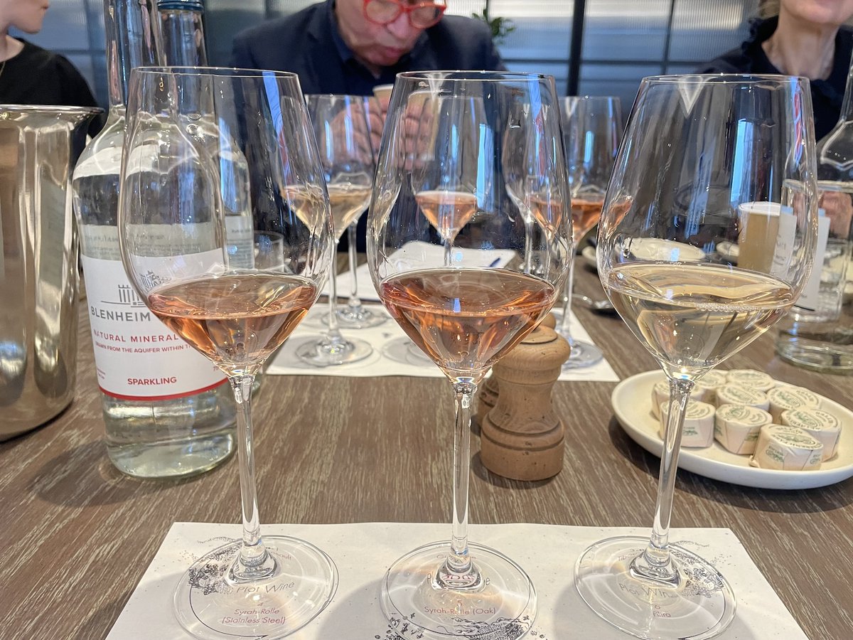 Having tasted the freshly-pressed juices last September at its auspicious Provence home, Château Galoupet showed the finished 2023 wine at a tasting lunch in London where it also demonstrated how this premium rosé can age and become more gastronomic. Click thebuyer.vercel.app/tasting/wine/g…