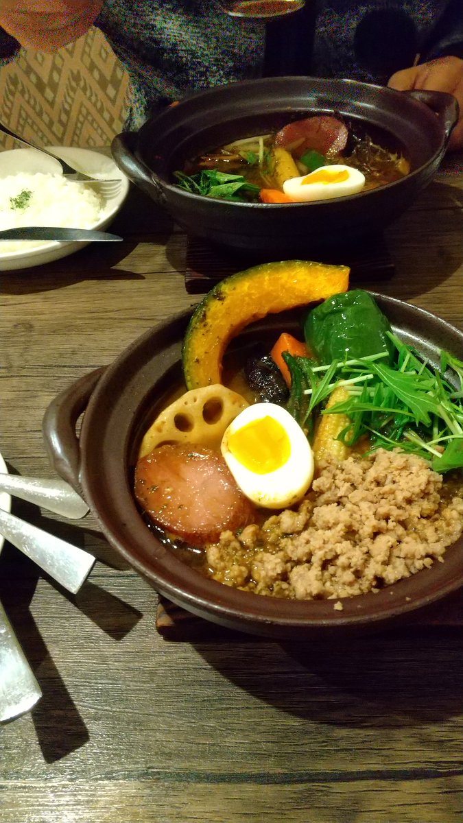 pleasemrpostma2's tweet image. 夫が桜花賞当たったから
スープカレーご馳走してくれた😋

#DraDra