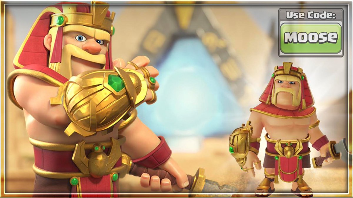 Clash of Clans 'Egypt King Skin' GIVEAWAY! (x1) I'll send you a code which you can redeem in-game, 1 x Winner! #GiftedBySupercell ❤️ To enter the GIVEAWAY: 🫎 Retweet this post and Follow Me! Winner chosen 11/04/2024! I will DM you, if no response within 48 hours…