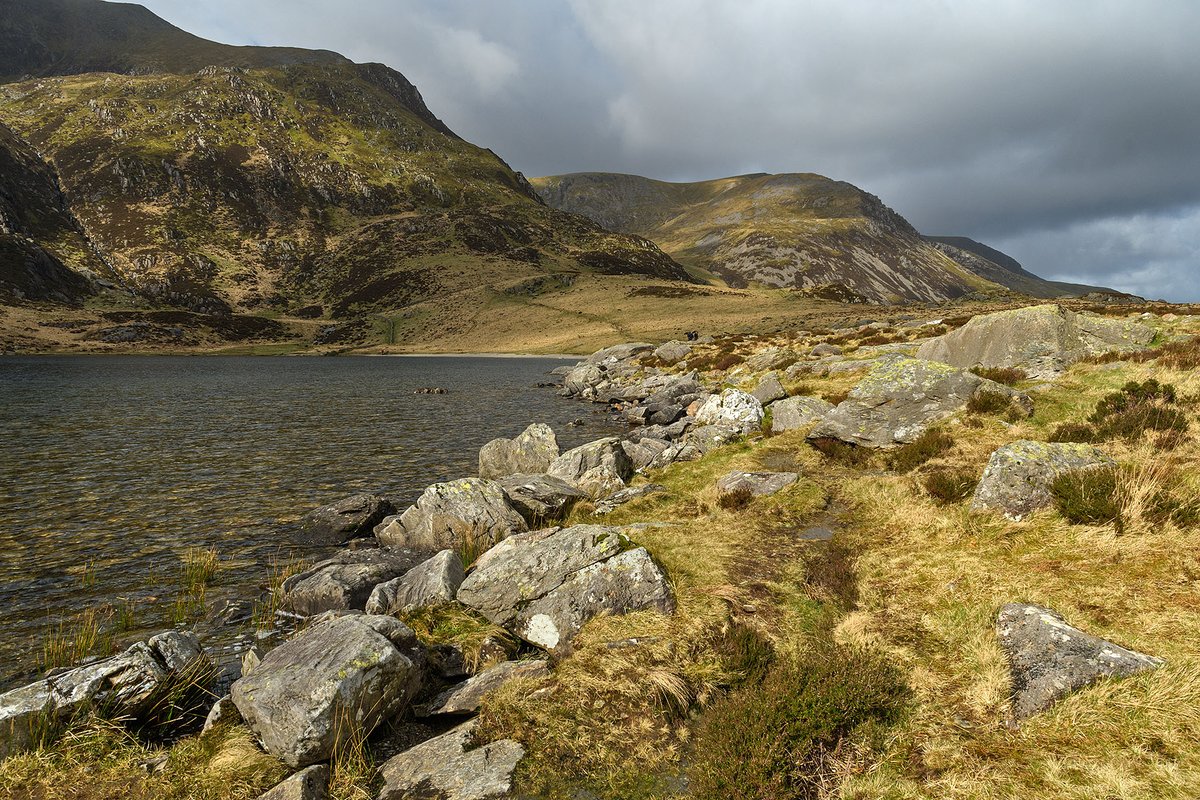 Wandering the shore of Llyn Idwal. Eryri National Park, North Wales.