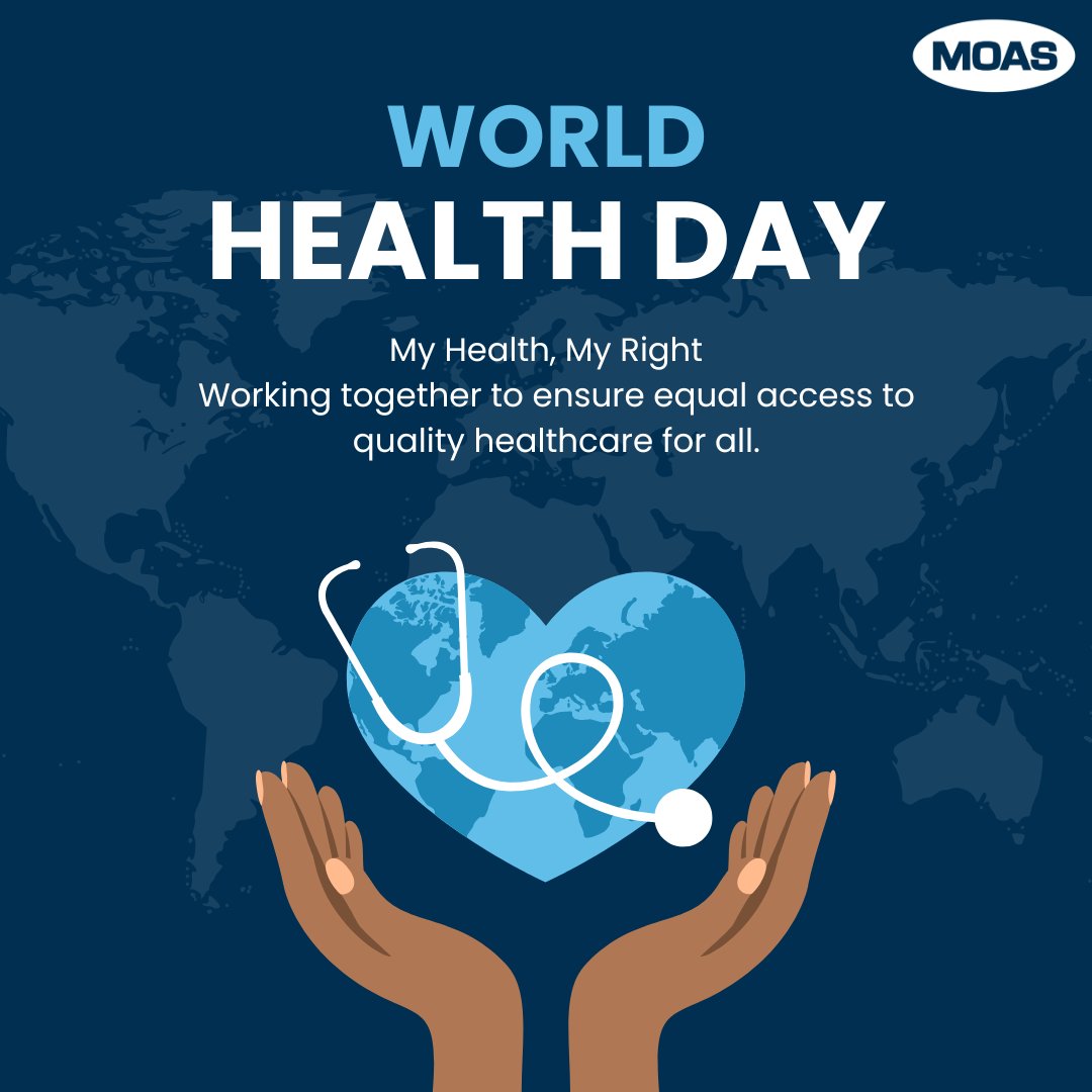 This year's #WorldHealthDay theme, 'My Health, My Right,' reminds us of the inherent right of every individual to access quality health services. #MOAS supports the fundamental right of the most vulnerable to lead a healthy life with dignity. #MyHealthMyRight @WHO