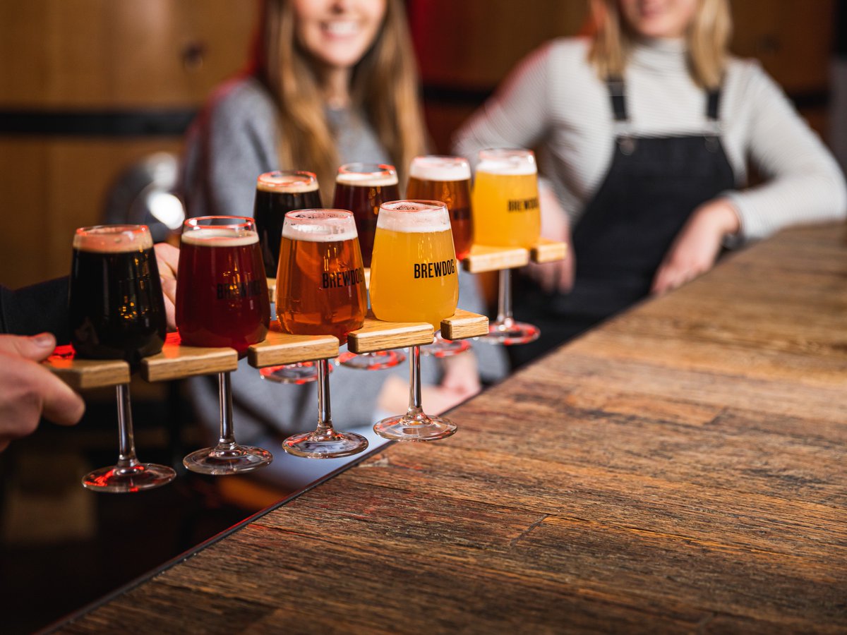 It's #NationalBeerDay... but at @BrewdogWaterloo it's always National Beer Day! Did you know that they have their very own beer school right here in The Sidings? Guided beer tasting with five 3rd pints to try, paired with a cheese board 👌 #TheSidings