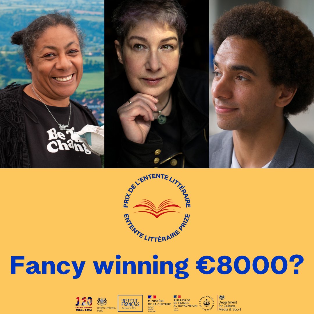#UKPublishers and #LiteraryTranslators – only ONE DAY LEFT to enter the Entente Littéraire Prize and win €8000. There are TWO prizes available for French/English translations of YA literature, submit your entry here➡️ bit.ly/RSL_ELP