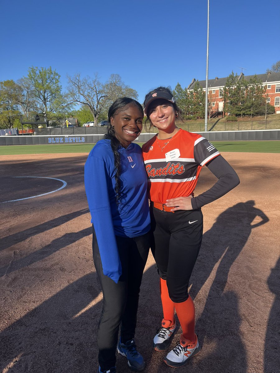 Thank you @DukeSOFTBALL for organizing such a great camp. I had so much fun working with the coaching staff and players. Congrats on your win against North Carolina. @oliviaadyan @DukeCoachYoung @Taylor_Wike_ @BJonesDukeSB