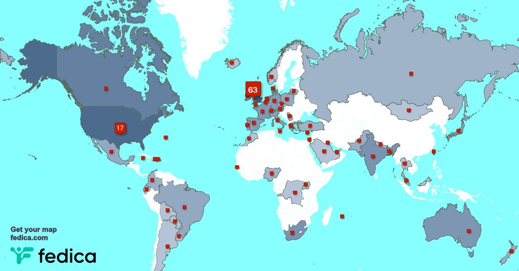 I have 1 new followers from UK. last week. See fedica.com/!gazb159