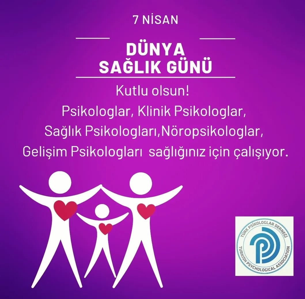 Psikolojik Sağlığınız için çalışıyoruz. #7NisanDünyaSağlıkGünü