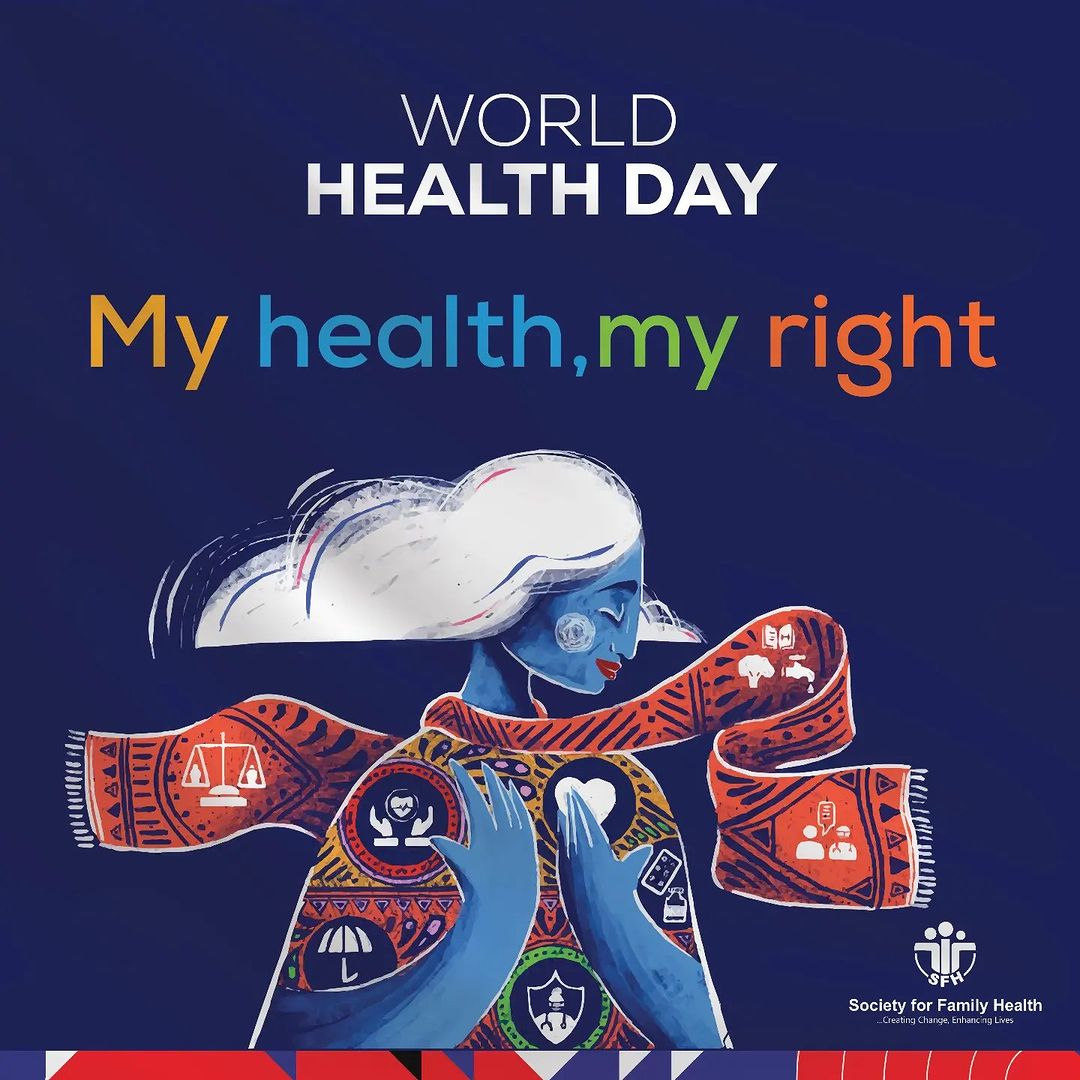 Healthcare is a right. Let's affirm that 'My Health, My Right.' It's a reminder that everyone deserves access to quality healthcare and the freedom to prioritize their well-being.
Let's prioritize our well-being for all. #WorldHealthDay #MyHealthMyRight