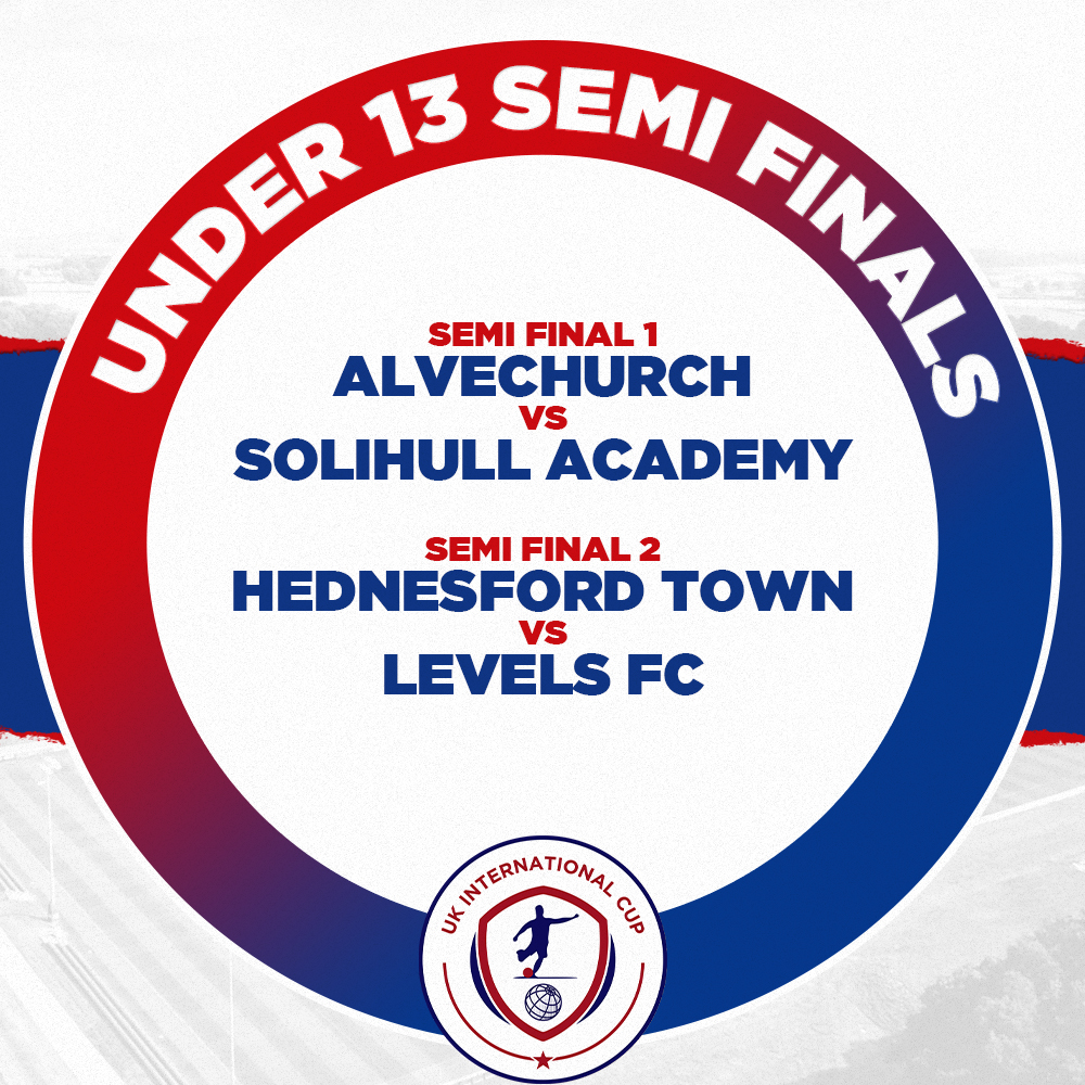 𝗨𝗞 𝗖𝗨𝗣 𝗦𝗘𝗠𝗜 𝗙𝗜𝗡𝗔𝗟𝗦  🏆 

Congratulations to Alvechurch, Solihull Academy, Hednesford Town and Levels FC who have made it through to The UK International Cup semi finals!  

➡️  For all your #UKCup24 coverage, visit the media hub: media.ukinternationalcup.com/2024