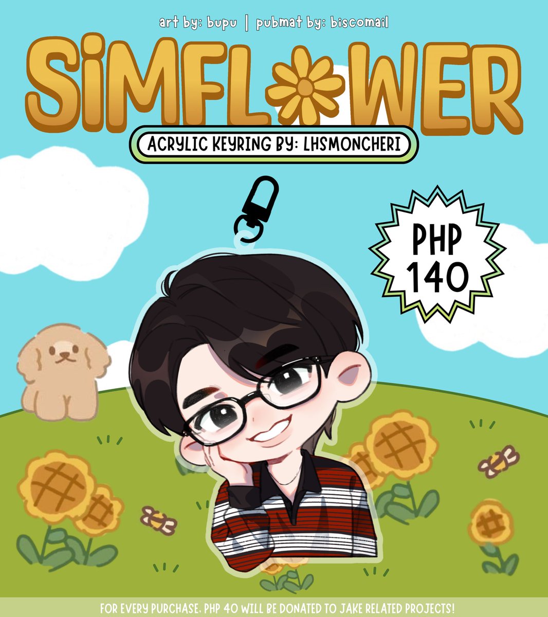 evanmoncheri's tweet photo. — simflower acrylic keyring 🌻

📆 𝐝𝐨𝐨 &amp; 𝐝𝐨𝐩: 05/04
🛒: https://t.co/kGSth3oEKF

#rt lottery: 1 winner
G.O - dm plz!

for every item, ₱40 will be donated for jake’s bench projects!

for #jake ♡ https://t.co/dmOOqRo1VL