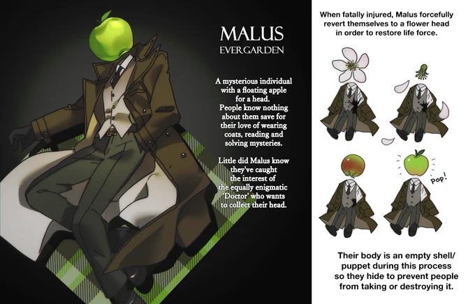 I just wanted to make an Apple-headed character design  