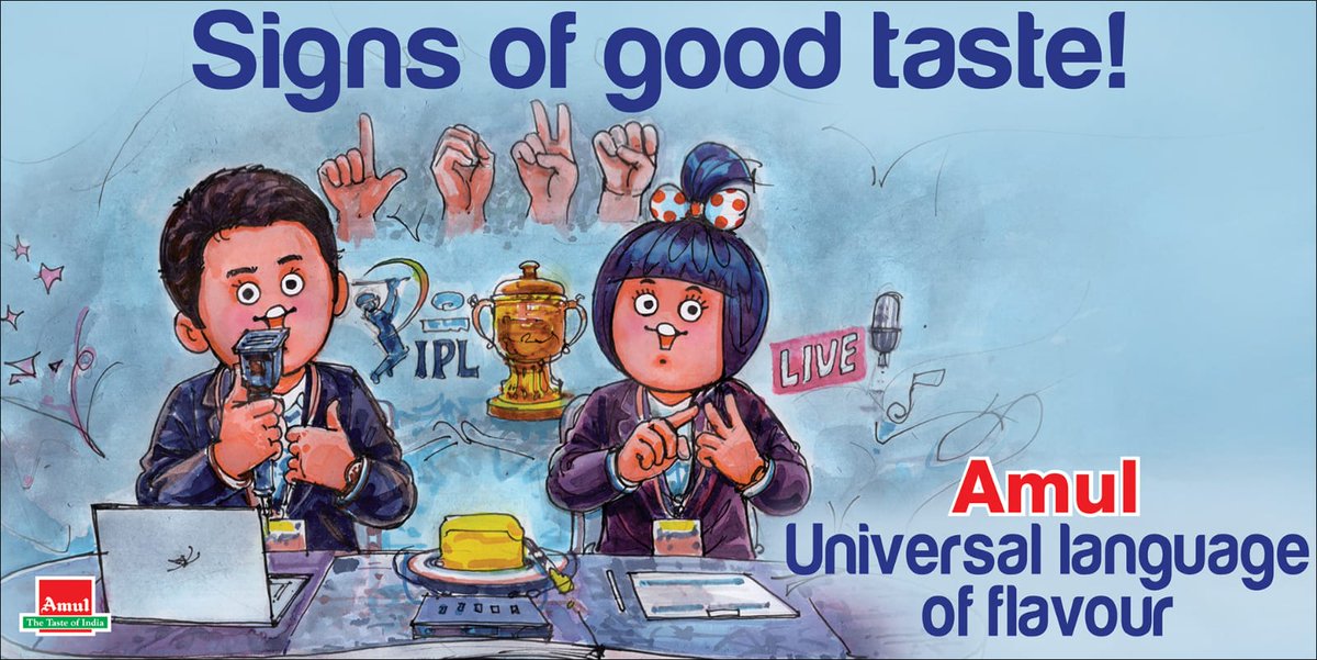 #Amul Topical: The addition of sign language commentary in IPL!