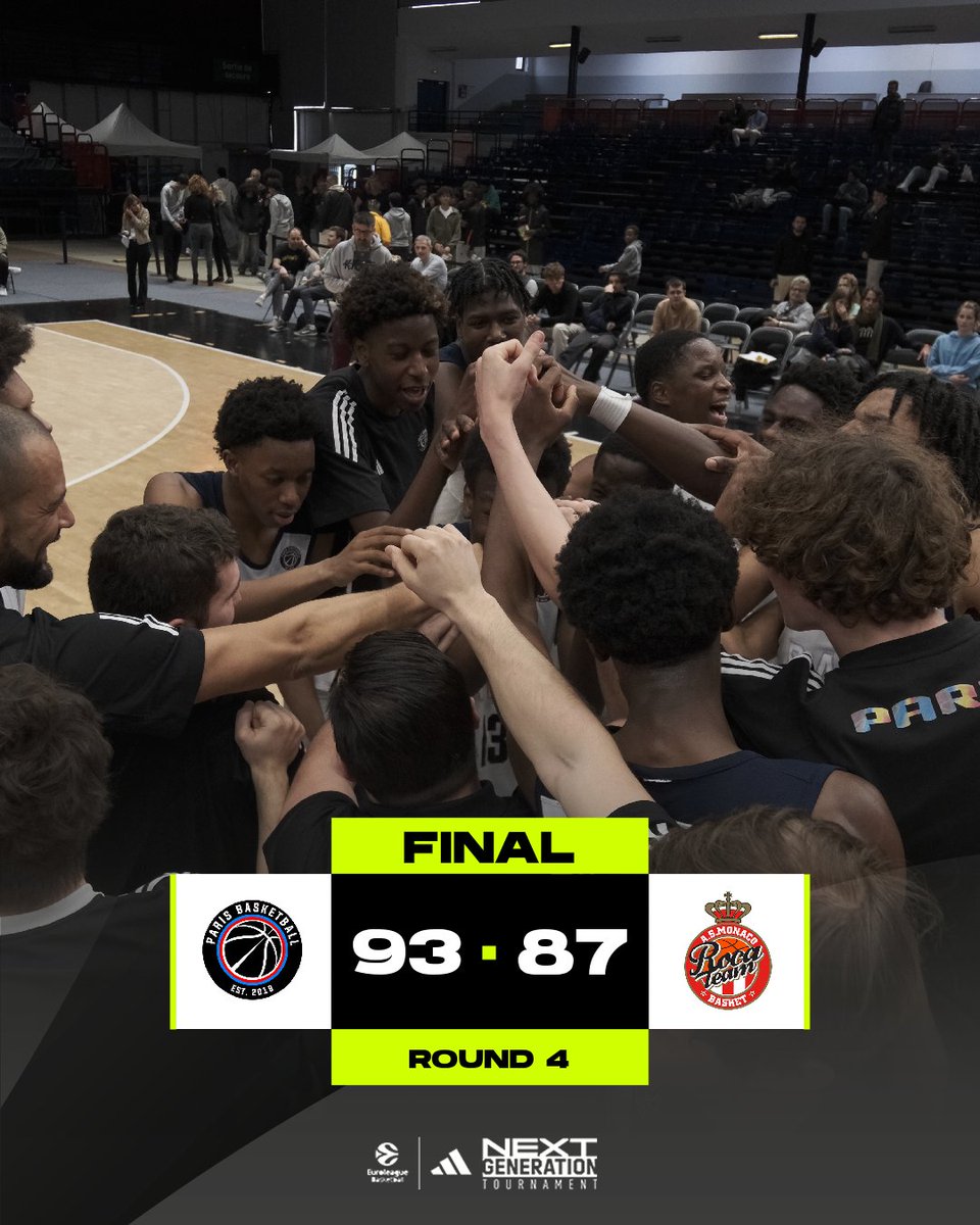 .@ParisBasketball a first ever win at an #AdidasNGT tournament 👏 

The U18s did themselves proud!